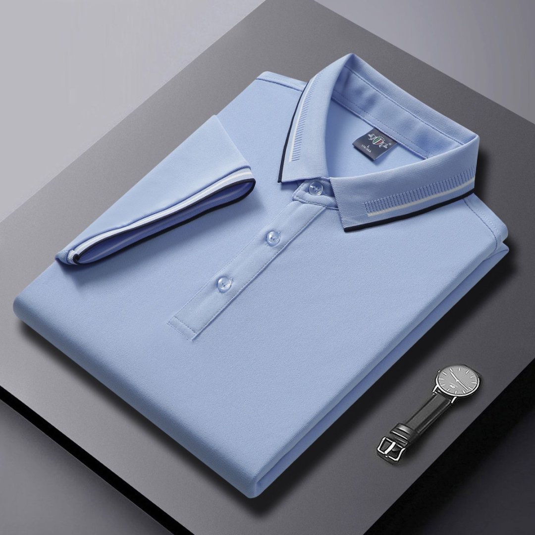 Camiseta Polo de Manga Corta para Hombre, Estilo Verano 2026, Suave, Fresca, Transpirable, Elástica y Agradable al Tacto, para Negocios, Dropshipping