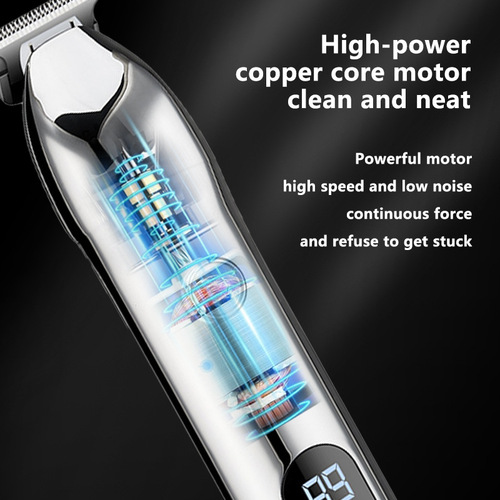 Vintage Carving Men's Cross-border Electric Hair Cutter Oil Hair Trimmer Razor Electric Rechargeable Hair Cutter Digital Hair Trimmer
