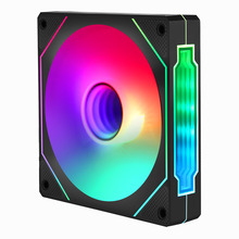 TAIFAST/�⾵5S 12CM����ɢ�ȷ���5V3��ARGB�ò�PWM�¿ؾ���