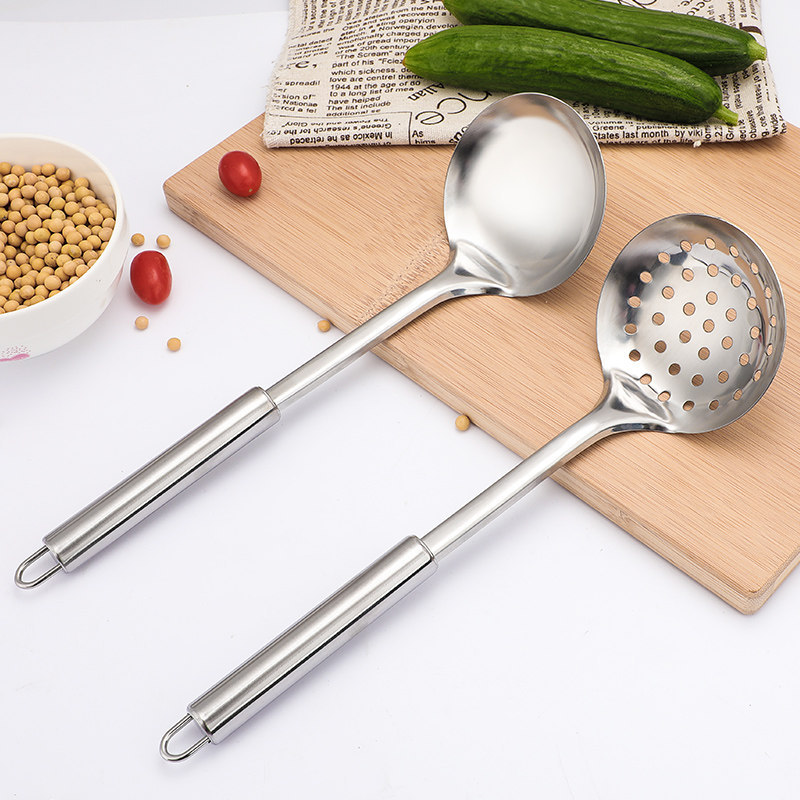 Regalos al por mayor de acero inoxidable cocina de cocina set completo de pala de platos fritos caseros antiadherente cocina engrosada en uno