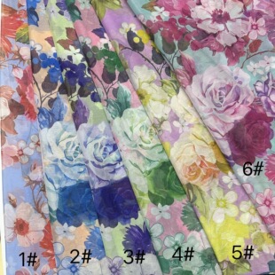 ѩ�����aӡ��ȫ����z�� Digital Print Polyester chiffon���b