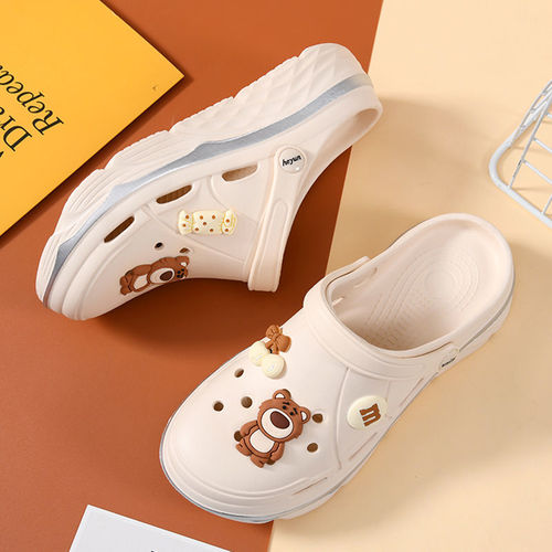 Pancake cave shoes thick-soled sandals wholesale  summer Korean style slippers for outer wear non-slip beach toe semi-trailer