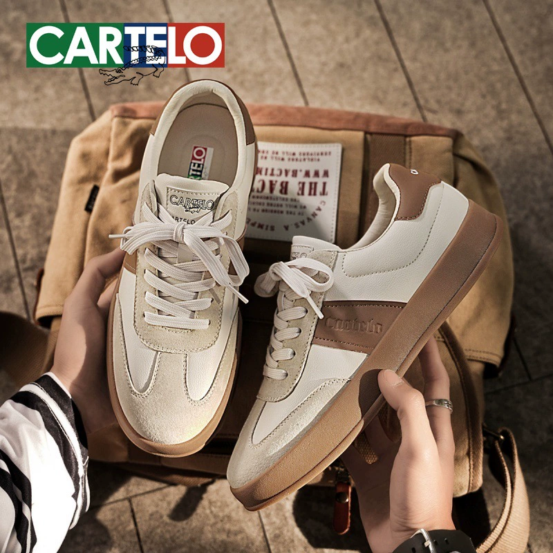 Katile Crocodile Весенние новые повседневные туфли ретро моментальные туфли мужской тренд повседневные туфли дышащие маленькие белые туфли