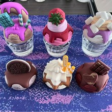 新款跨境热销lattafa 拉塔法香水玻璃瓶糖果奶油冰淇淋香水玻璃瓶