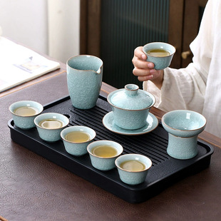 Ym4/6 Ceramic Fair Cup Tea Leakage Tea Filter All-In-One Set Tea Divider Tea Sea Kung Fu Tea Set