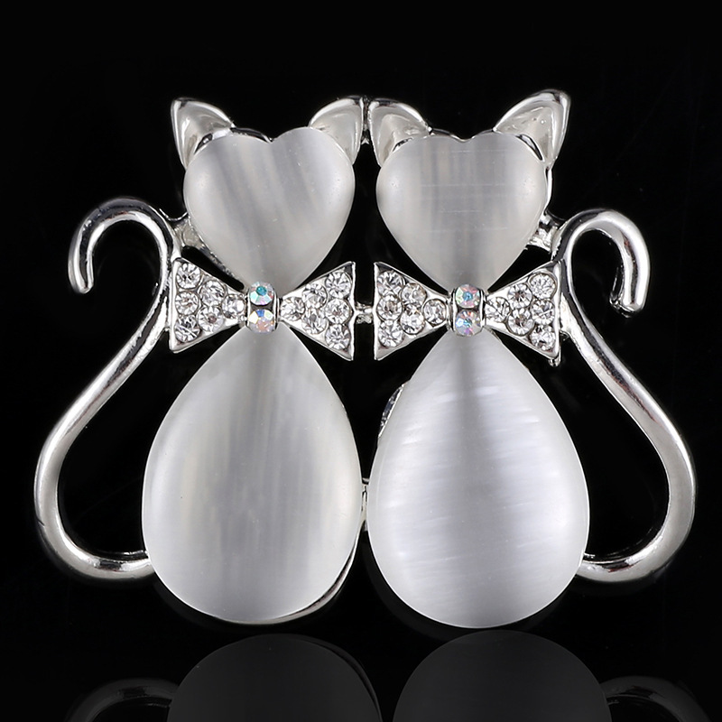 2024 nuevo día de la madre venta caliente broche de ópalo mujer con incrustaciones de diamantes de imitación broche accesorios de ropa joyería image 47