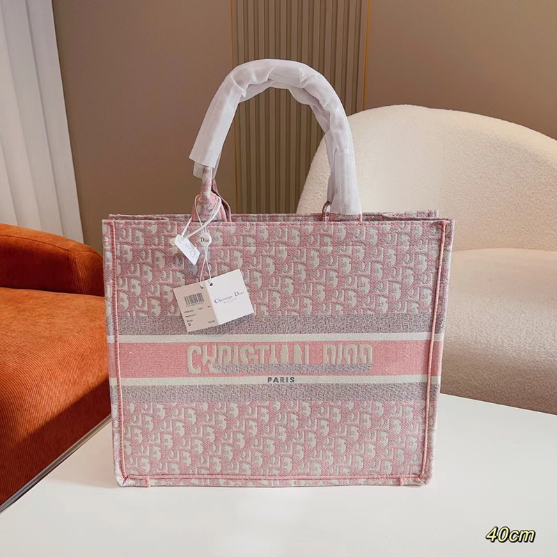 D Home Classic Shopping Bag Bolso bordado portátil Bolso de compras para mujer Bolso especial para mujer Bolso abierto de moda de gran capacidad