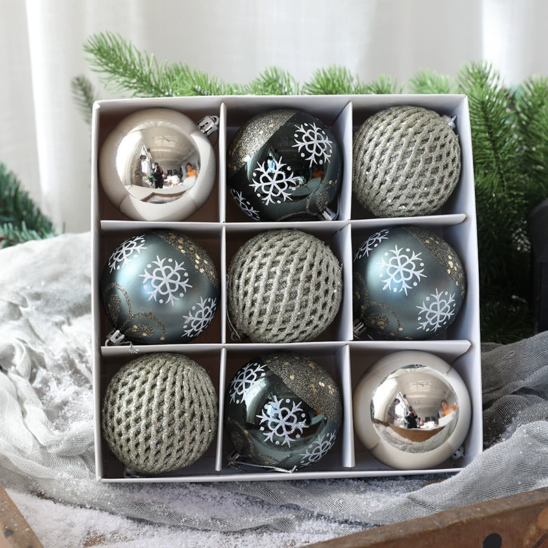 Painted gift box, pendant, Christmas atmospheric decorations, 8cm