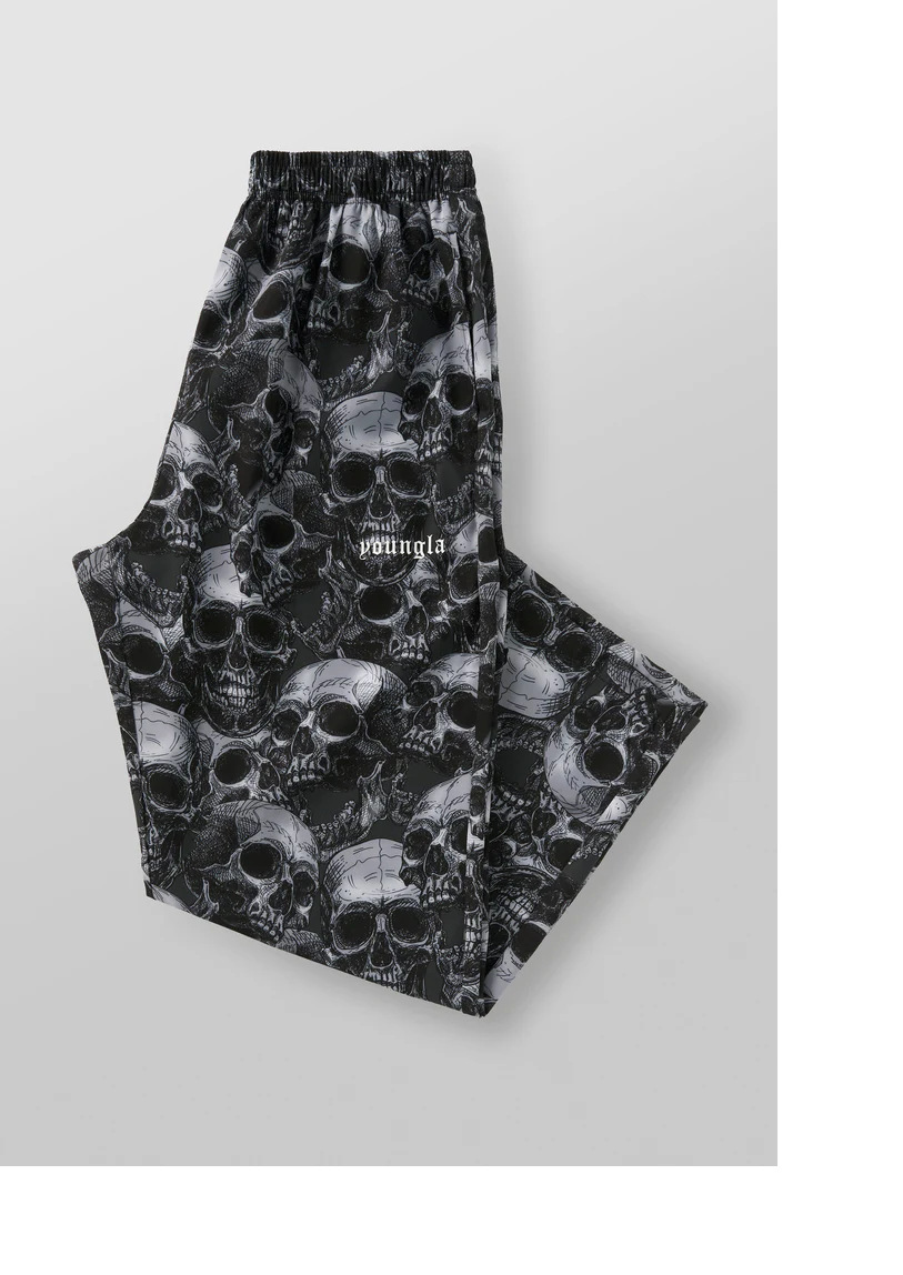 흰색 회색 해골