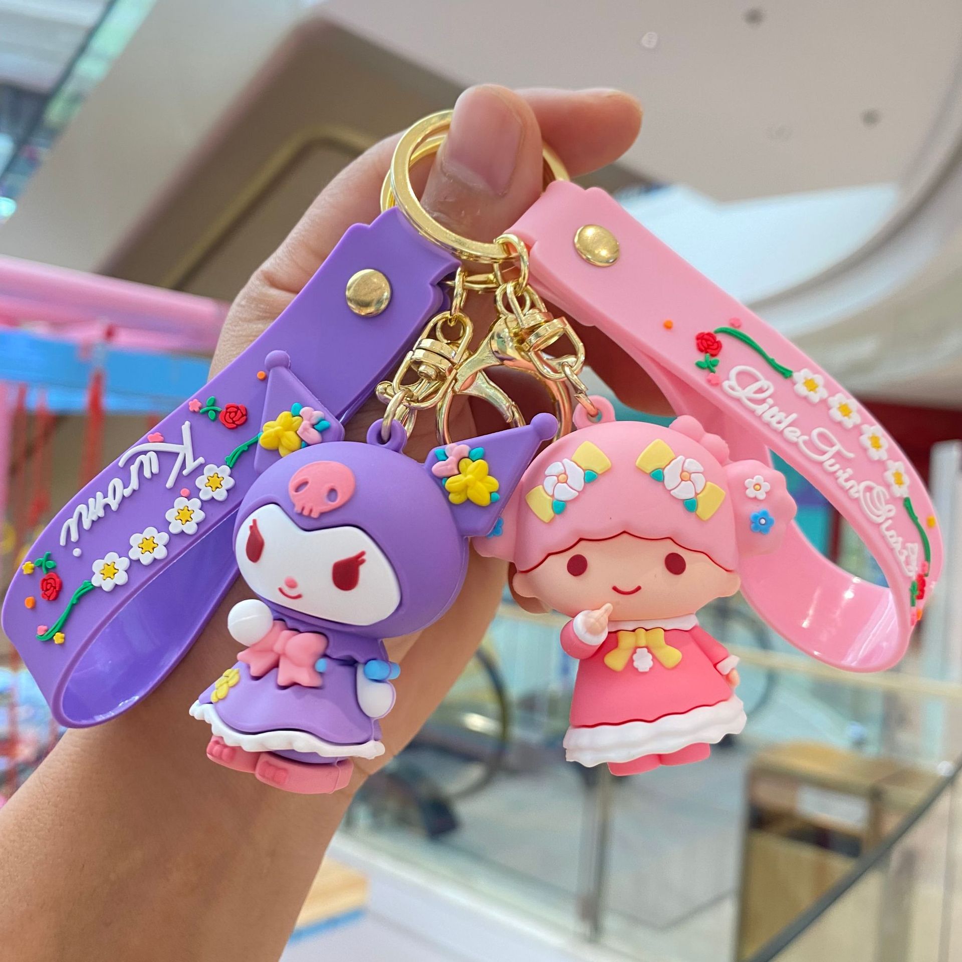 Temporada de flores Sanrio serie llavero muñeca coolomi Melody mochila colgante bebé captura máquina pequeño regalo al por mayor