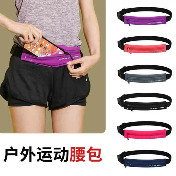 Outdoor Sports Small Satchel Running Fitness Women's Mobile Phone Bag Printable Multi-Layer Casual Portable Waist Bag for Men and Women