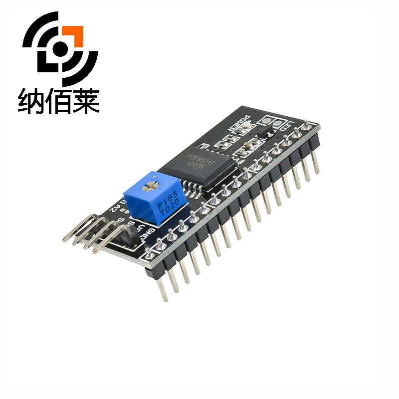Плата-переходник для LCD1602 с интерфейсом IIC/I2C, библиотека функций, версия для LCD2004, плата расширения PCF8574