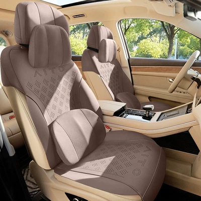 Four Seasons Pad car seat cushion for all - amber-brown-zxs-wenjie-m7-6-seat-standard-version