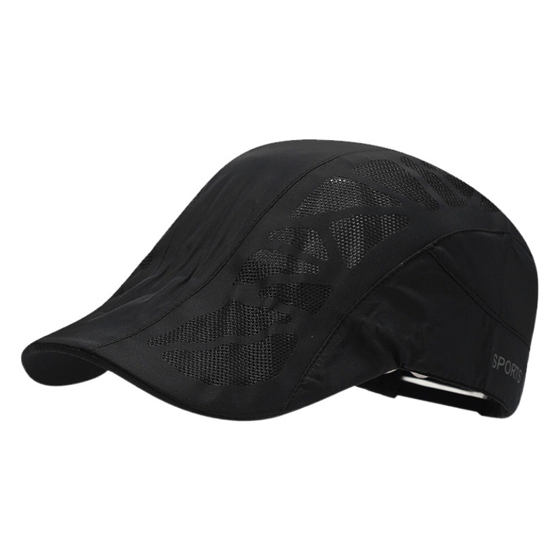 Europeo y americano nuevo pico de pato de secado rápido sombrero hombres y mujeres viajes al aire libre transpirable protección solar sombrero casual boina delantera image 1