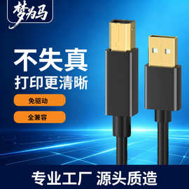 usb2.0打印机连接线type-c电脑电子琴扫描仪数据线镀金1.5米10米