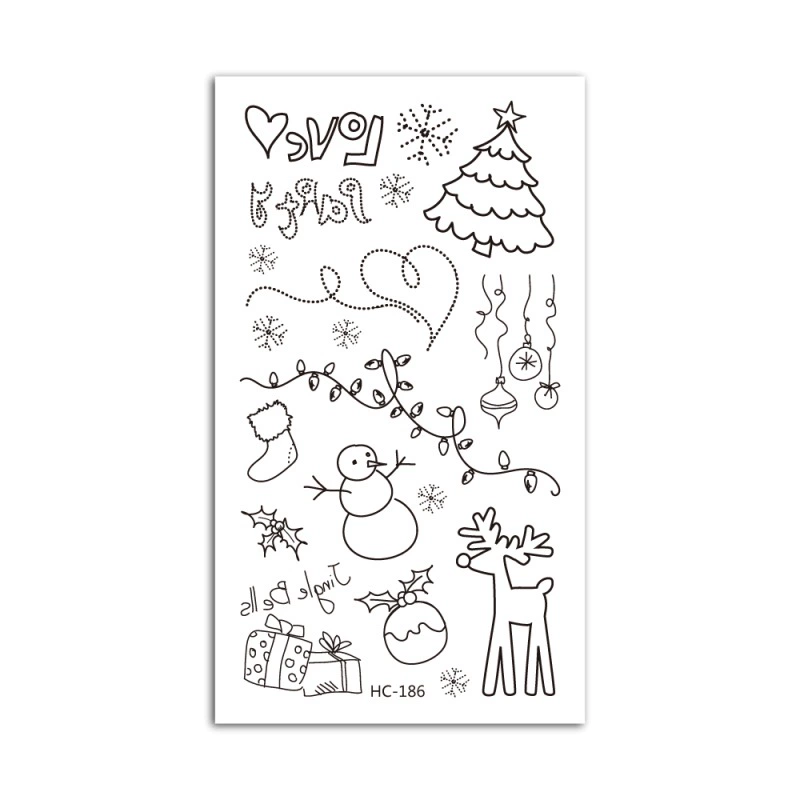 Водонепроницаемые временные татуировки, наклейки 105×60 мм, assorted HC pattern sheets (много дизайнов)