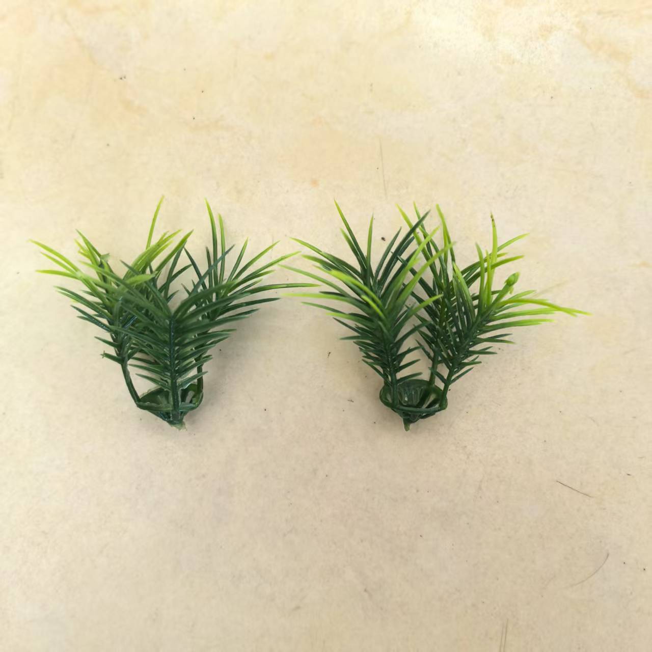 仿真植物四叉金鱼草 迷你塑胶花草模型微景观仿真花盆栽水草配件