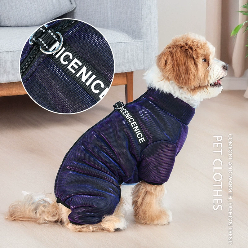 Новая осенняя и зимняя одежда для домашних животных с четырьмя ногами утолщенные хлопчатобумажные костюмы