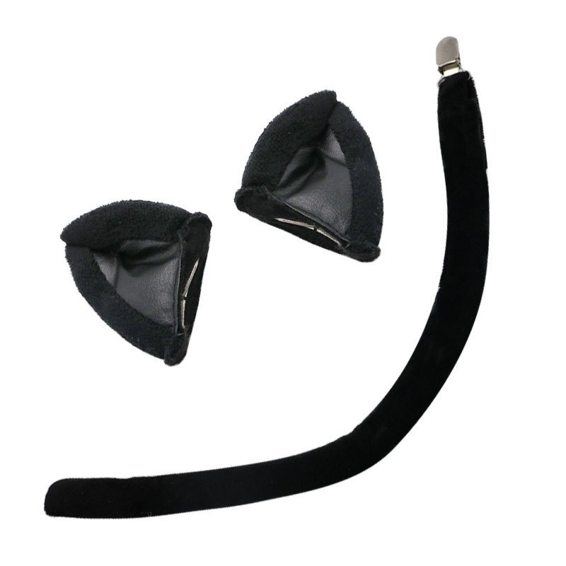 검은색 머리핀 투피스 세트