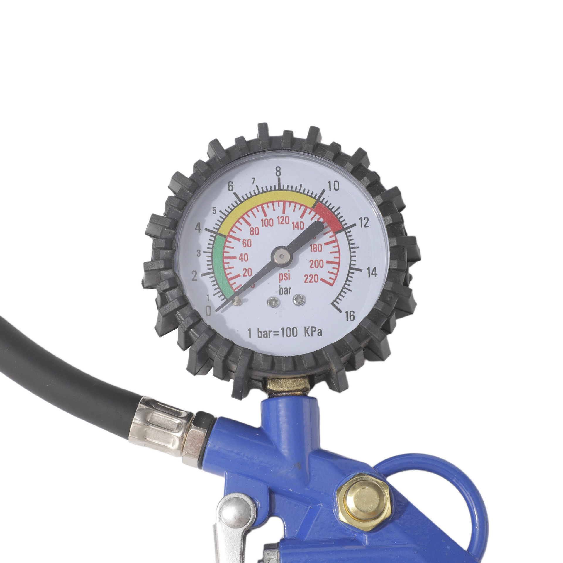 Air pressure gauge, tire pressure gauge, high-precision air inflating head with pressure gauge, car tire monitor, electronic air gun, inflating nozzle