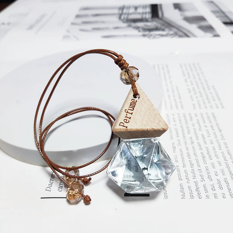 Transparent perfume, bottle, pendant for auto