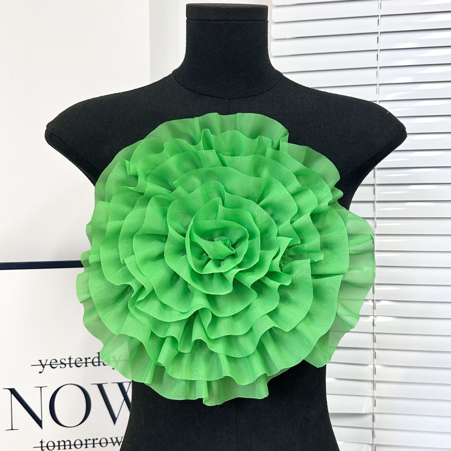 28cm al por mayor flor de tela de tela de alta calidad multicolor flor estereoscópica trajes de baño accesorios