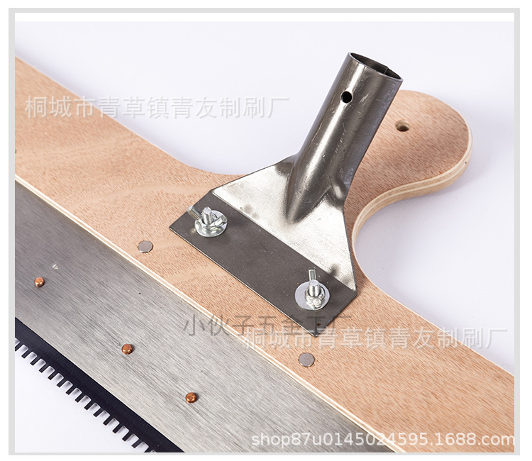 Autonivelante raspador de cemento epoxi mortero de cemento herramienta de construcción Rake rack de madera Rake autonivelante mango de madera