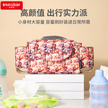 多功能防水婴儿车挂包便携式奶瓶水杯尿片床头收纳袋童车挂包挂袋