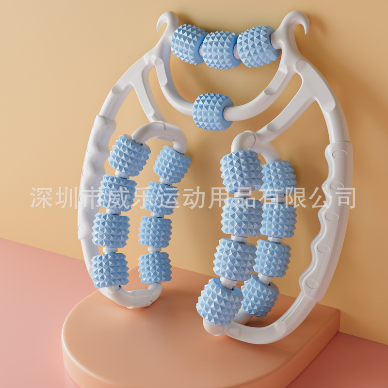 足を細くする器の美脚マッサージローラーリングは足の神器を挟みます。|undefined