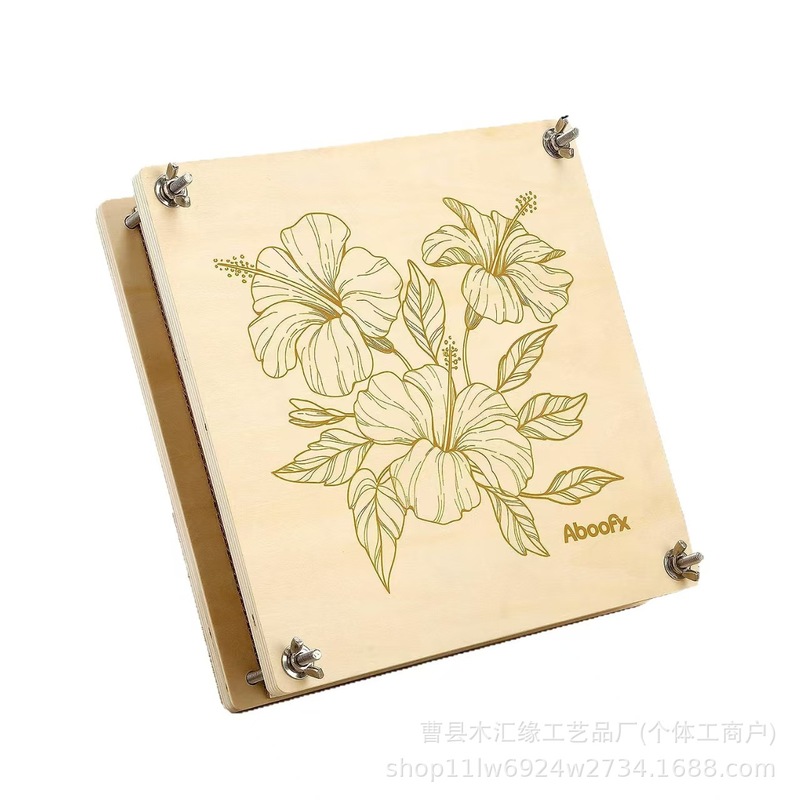 现货木质压花器植物标本压花板DIY干花压花器手工制作标本压花器|undefined