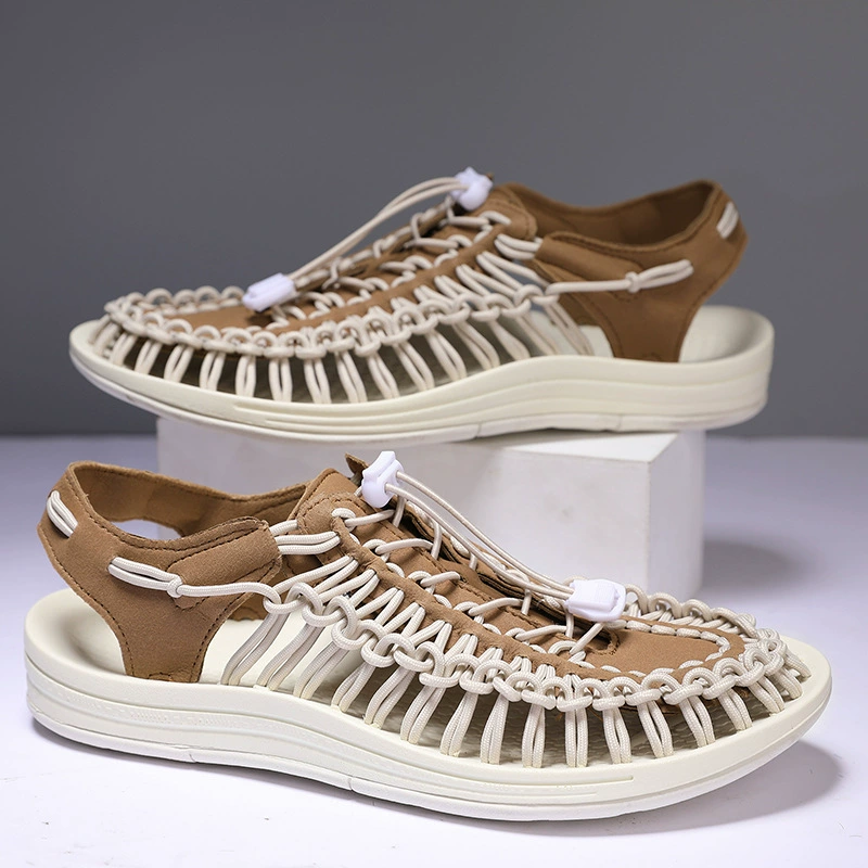 Новые сандалии для внешней торговли, Тканые Сандалии, мужские сандалии, римские сандалии, Повседневная пляжная обувь, парные сандалии, в наличии достаточно