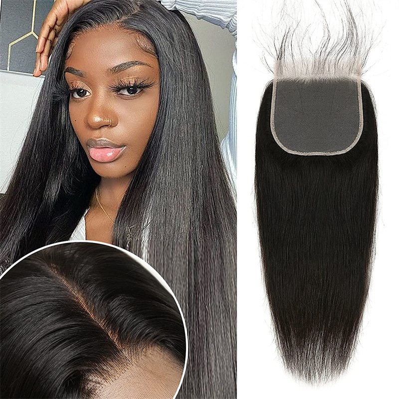European and American wig 4*4 13*4 front lace real human hair wig hair block straight hair wig hair block