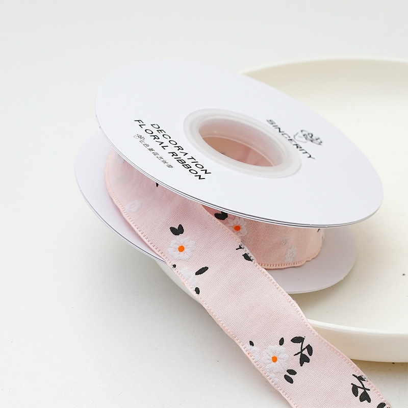 Paño floral de primavera de pensamiento de siete colores con ramo de embalaje hilo de flores envuelto en flores cinta de flores hecho a mano material de bricolaje floristería