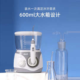 拜.尔台式家用冲牙器插电式洗牙器家庭洁牙机水牙线600ML大水箱H6