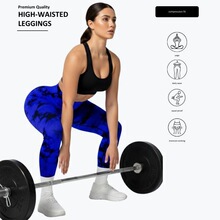 O 42053 Seams Tie Dye High Waist Yoga Pants ��Ⱦ�����٤