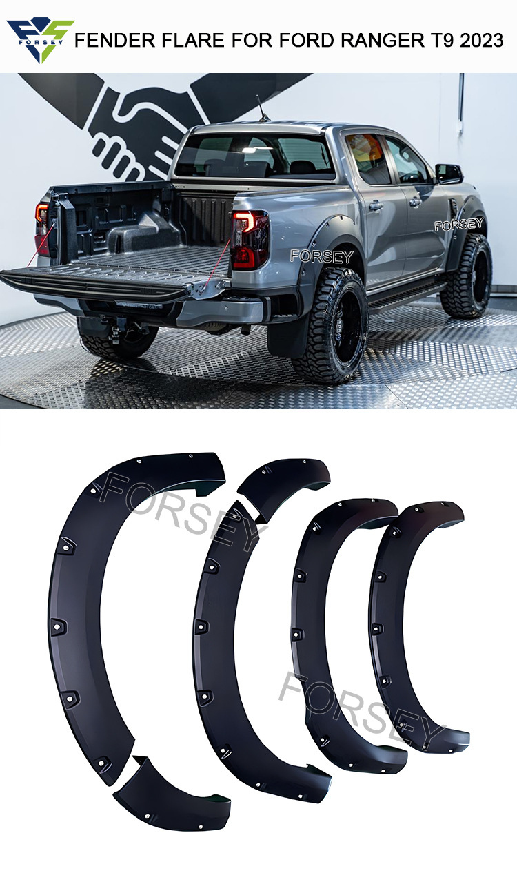 Suitable for 2023 Ford Ranger T9 scratch-resistant mudguard decorative parts wheel arch trim
