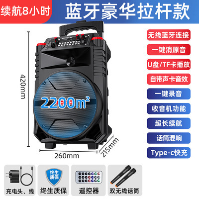 国愛N1スクエアダンス用Bluetoothスピーカー、屋外用ローラースピーカー、屋台販売用、ワイヤレスマイク付きスクエアダンス用スピーカー|undefined