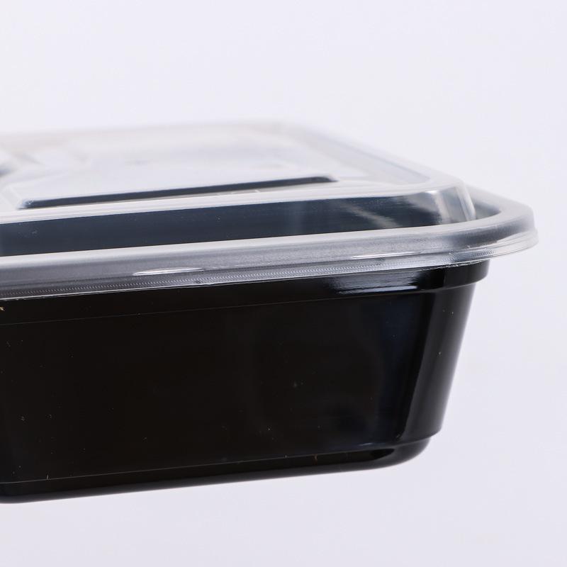 使い捨て弁当箱現物卸売り長方形高蓋PPプラスチック出前包装食品弁当箱弁当箱カスタム|undefined