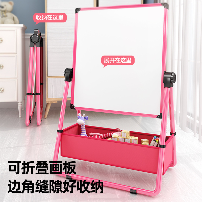 Tablero de dibujo para niños magnético soporte libre de polvo pizarra pequeña casa bebé escritura pizarra graffiti caballete borrable