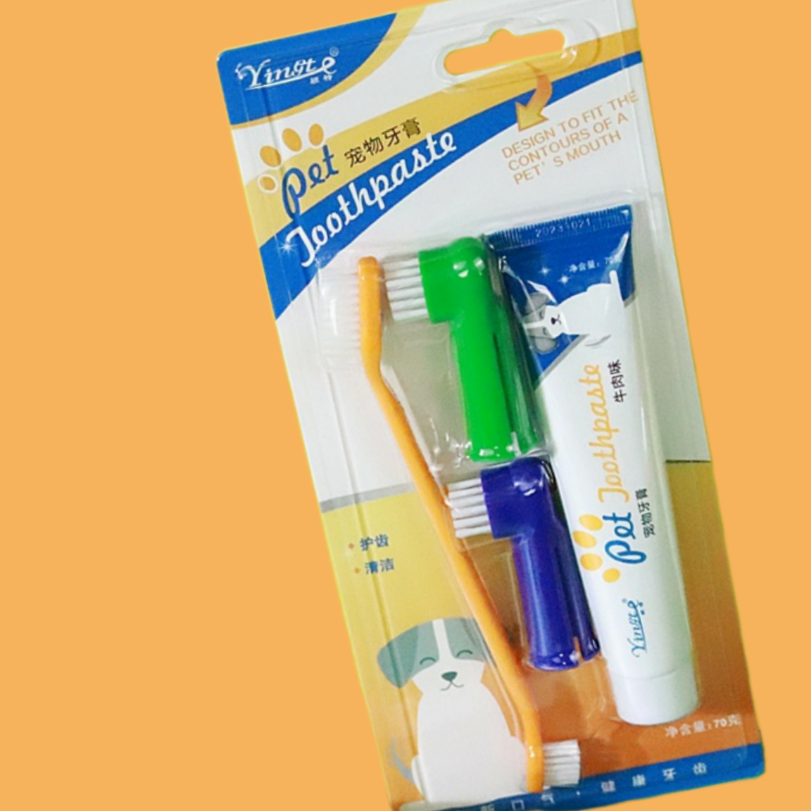cepillo de dientes para mascotas pasta de dientes conjunto de dedo cepillo de dientes para gatos cepillo de dientes para perros cepillo de dientes para perros limpieza oral cepillo de dientes para enfermería cepillo de dientes
