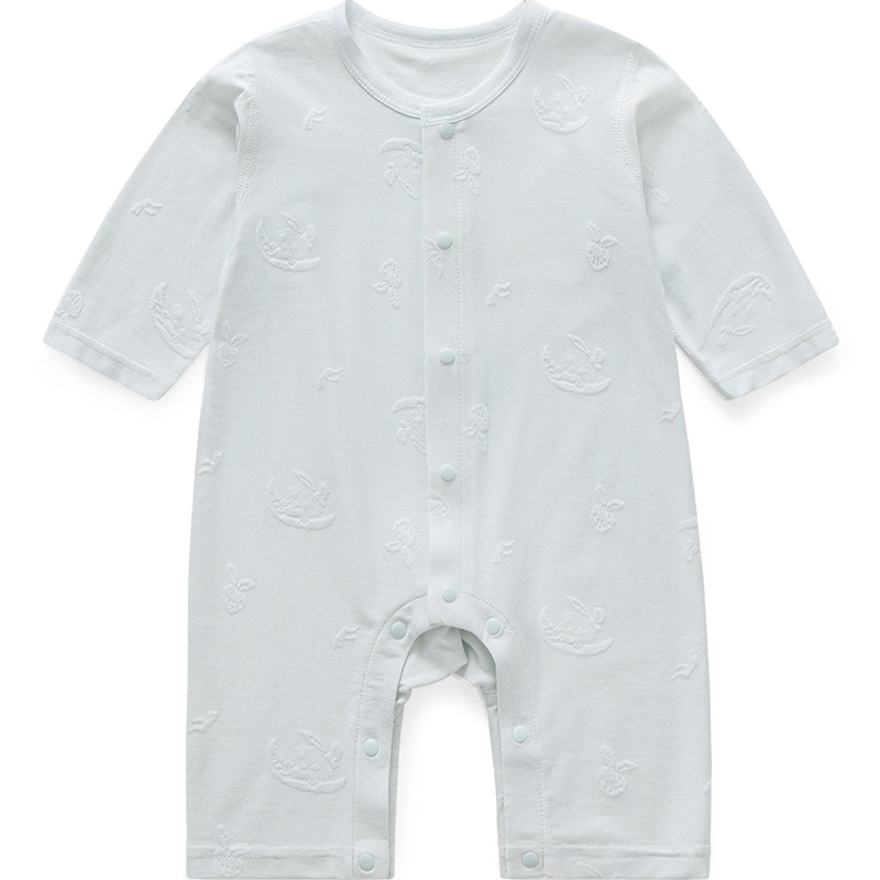 Baby overcoat verano ropa recién nacida para niños delgados pijamas de aire acondicionado de manga larga ropa de verano bebé