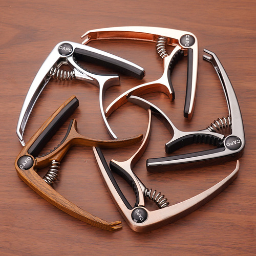 Guitar capo zinc alloy guitar capo folk guitar universal dual-purpose transposition electric guitar high-end rising tone