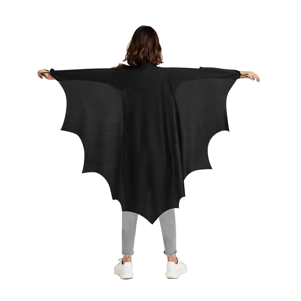 Transfronterizos Halloween Bat Cloak Set Kids Party Show Cosplay Batman Black Cloak Disfraces