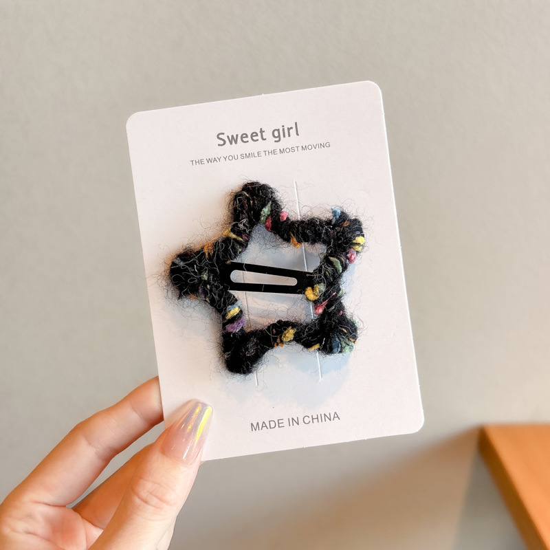 50 estrellas de cinco puntas de color negro 5cm