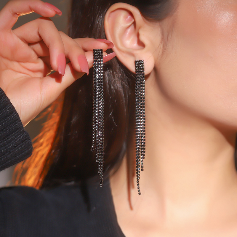 JXER-36黑色-四排钻流苏 (1).JPG