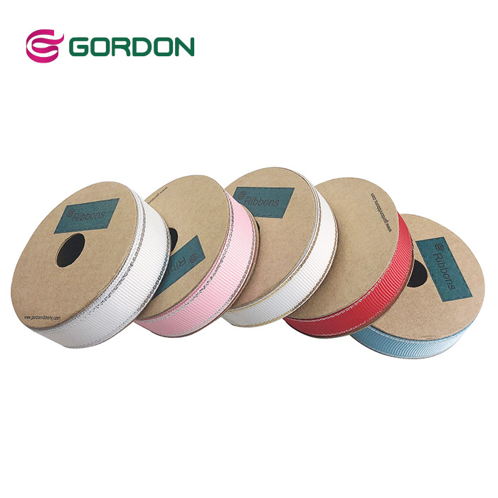 戈登织带 金边螺纹带涤纶丝带 礼品礼盒装饰彩带烘焙蛋糕鲜花包装