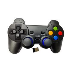 工廠供應2.4G一拖一無線遊戲手柄PS2遊戲手柄電視盒子TV手柄