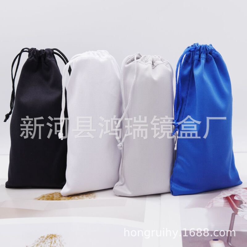Glasses Pouch, Microfiber Drawstring Bag, Drawstring Phone Storage Bag, Sunglasses and Eyeglasses Cloth Pouch, Customizable with Logo