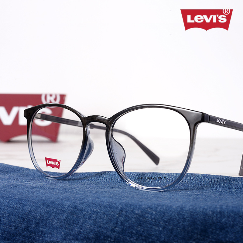 Levis Levi's Glasses Frame LV7072f Women's Retro Round Frame Trendy Myopia Glasses Frame Men's Finished Product Anti-blue Light