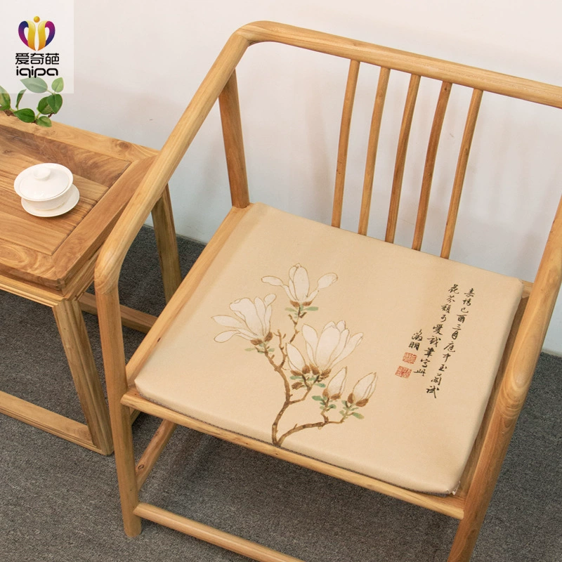 Белая магнолия толстая хлопковая и льняная подушка с губчатым стилем